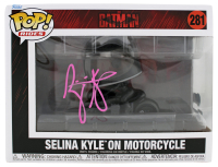 Zoe Kravitz Signed "The Batman" #281 Selina Kyle On Motorcycle Funko Pop! Vinyl Figure (Beckett) at PristineAuction.com