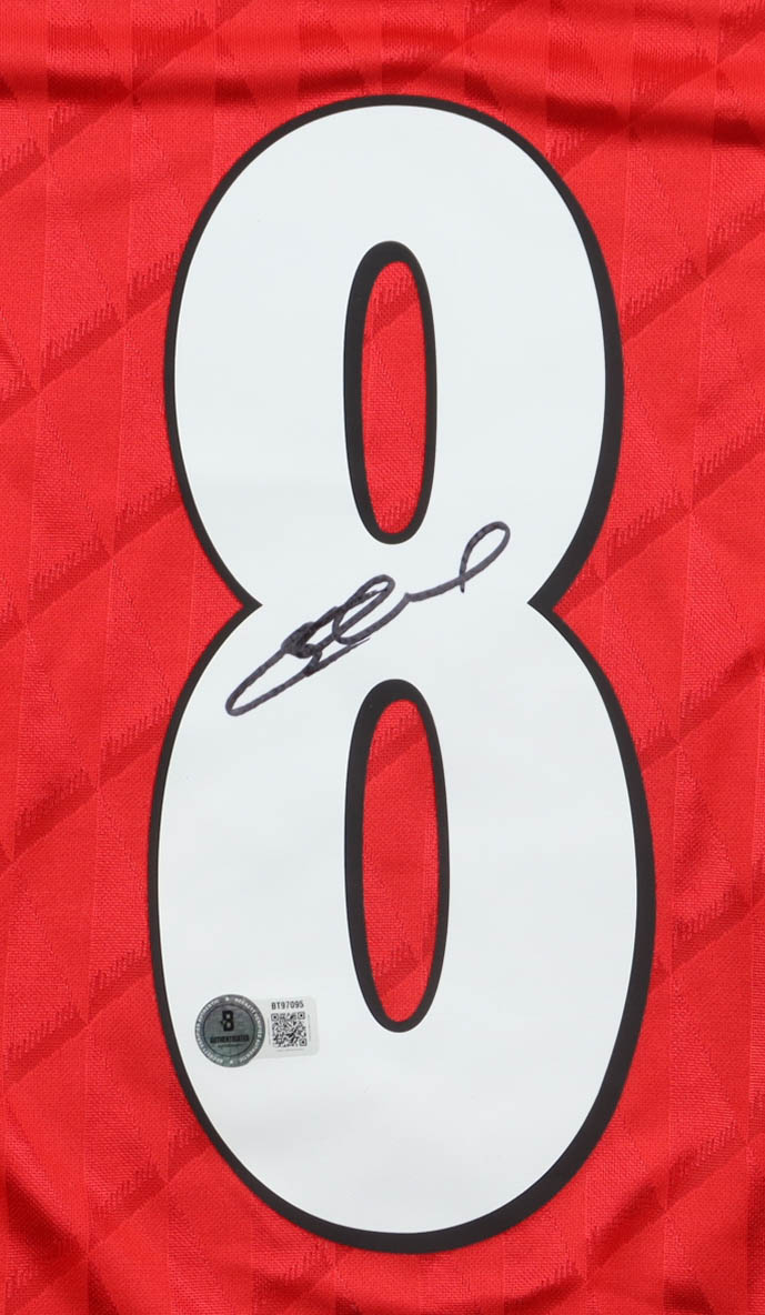 Steven Gerrard Signed Liverpool F.C. Addias Authentic Jersey (Beckett) at PristineAuction.com Steven Gerrard Signed Liverpool F.C. Addias Authentic Jersey (Beckett) at PristineAuction.com