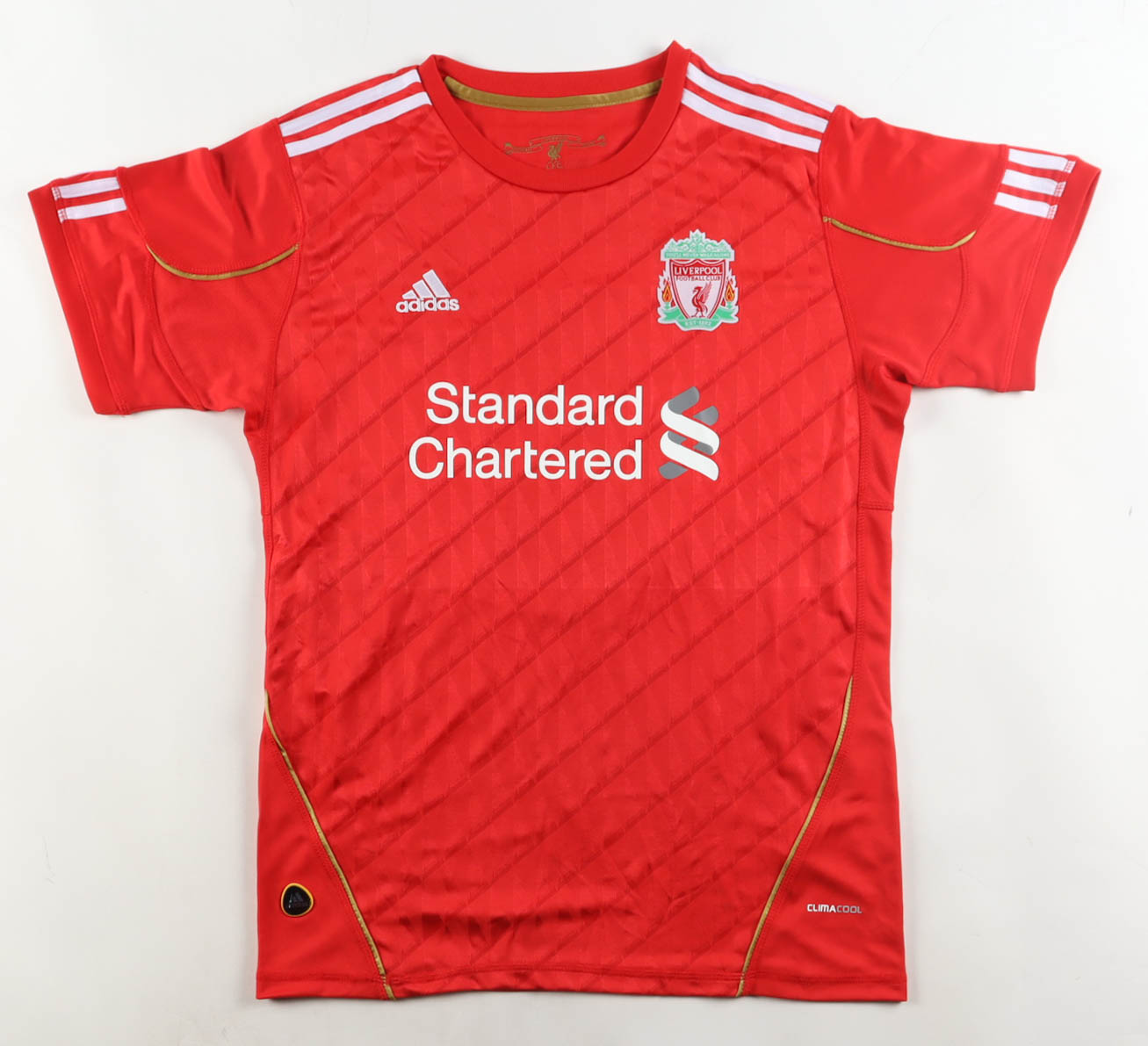 Steven Gerrard Signed Liverpool F.C. Addias Authentic Jersey (Beckett) at PristineAuction.com Steven Gerrard Signed Liverpool F.C. Addias Authentic Jersey (Beckett) at PristineAuction.com