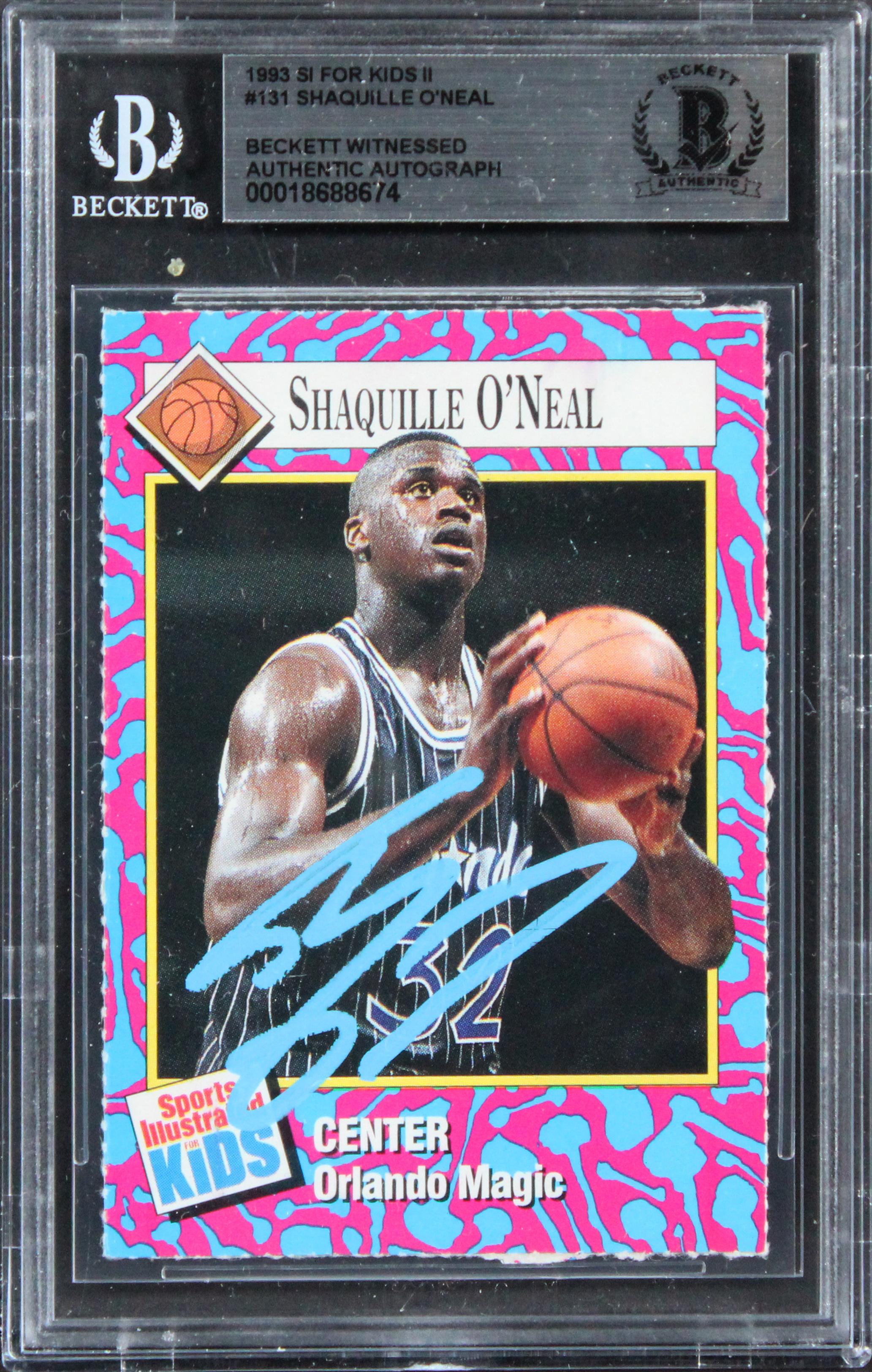 Shaquille O'Neal Signed 1993 SI For Kids II #131 (BGS) at PristineAuction.com Shaquille O'Neal Signed 1993 SI For Kids II #131 (BGS) at PristineAuction.com