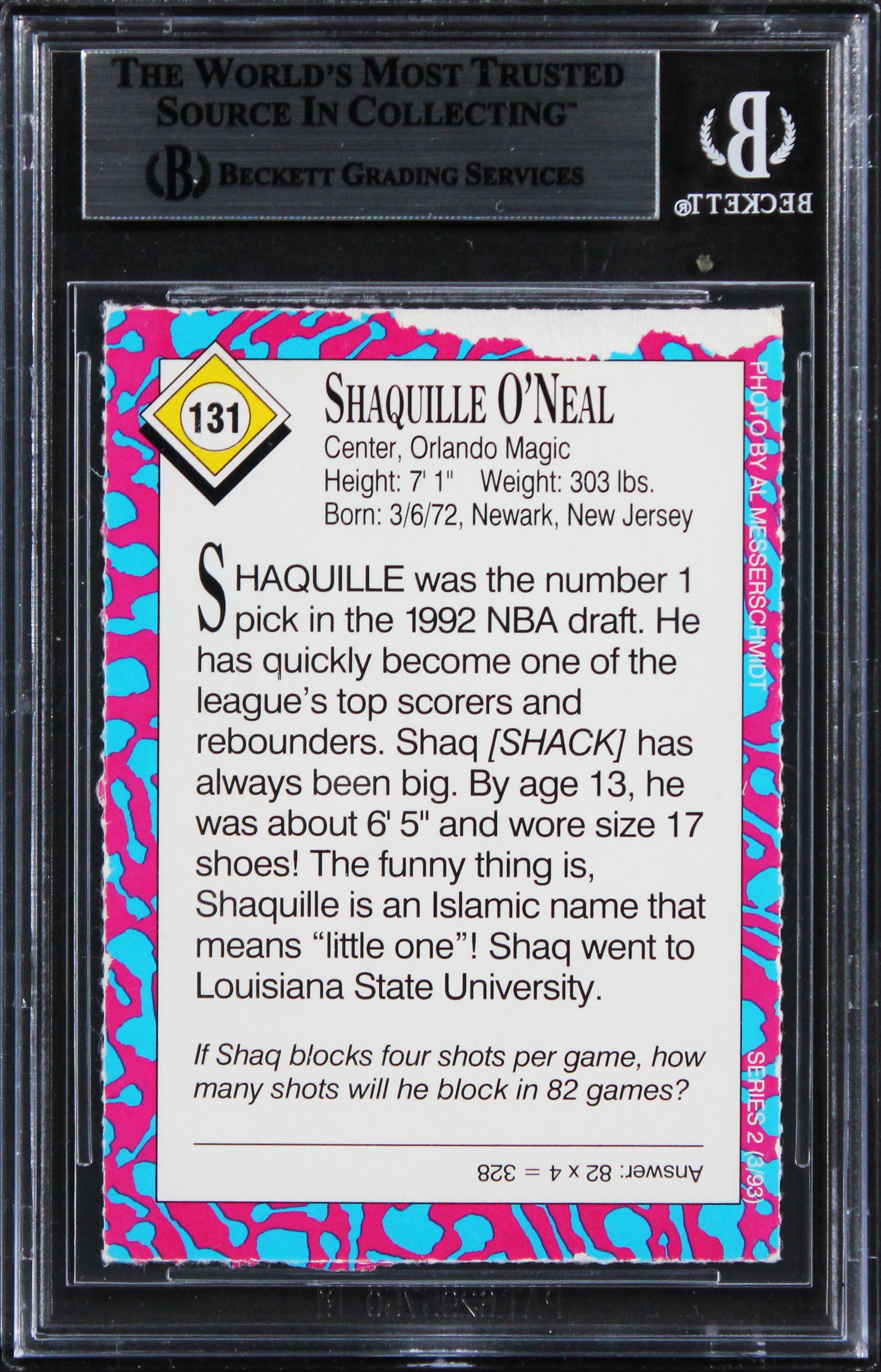 Shaquille O'Neal Signed 1993 SI For Kids II #131 (BGS) at PristineAuction.com Shaquille O'Neal Signed 1993 SI For Kids II #131 (BGS) at PristineAuction.com