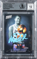 Magic Johnson Signed 2018 Panini Black Friday Panini Collection #MJ #131/199 (BGS | Auto 10) at PristineAuction.com
