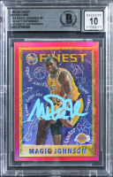 Magic Johnson Signed 1995 Finest Refractors #252 (BGS | Auto 10) at PristineAuction.com
