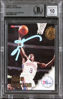 Allen Iverson Signed 1996 Hoops #295 RC (BGS | Auto 10) at PristineAuction.com