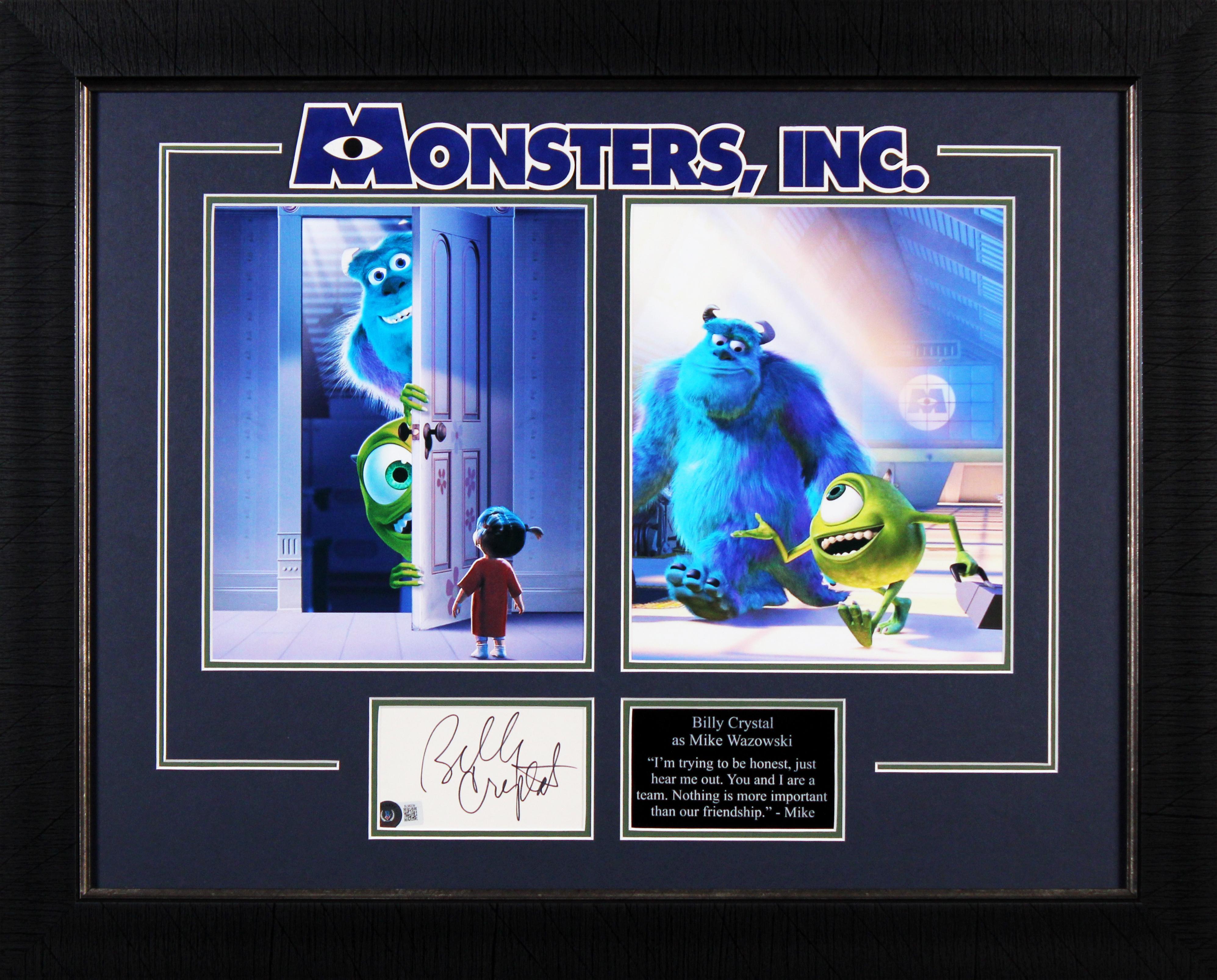 Billy Crystal Signed "Monsters Inc." Custom Framed Index Card Display (Beckett) at PristineAuction.com Billy Crystal Signed "Monsters Inc." Custom Framed Index Card Display (Beckett) at PristineAuction.com