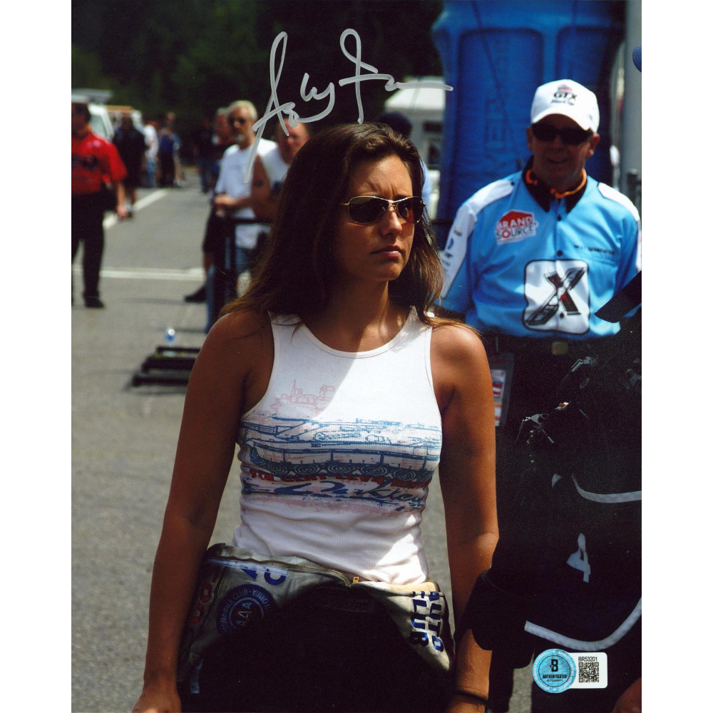 Ashley Force Signed NHRA 8x10 Photo (Beckett) | Pristine Auction