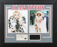 Joan Rivers Signed "Fashion Police" Custom Framed Index Card Display (Beckett) at PristineAuction.com