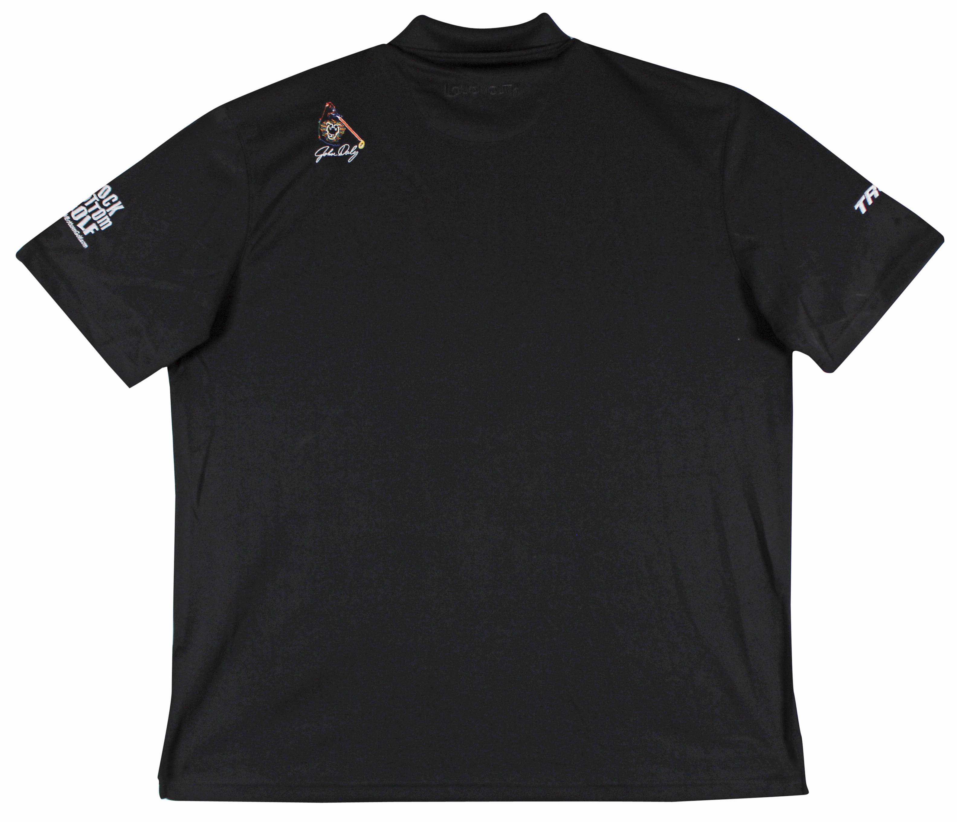 John Daly Signed Match-Worn Loudmouth Polo Shirt (Beckett) at PristineAuction.com John Daly Signed Match-Worn Loudmouth Polo Shirt (Beckett) at PristineAuction.com