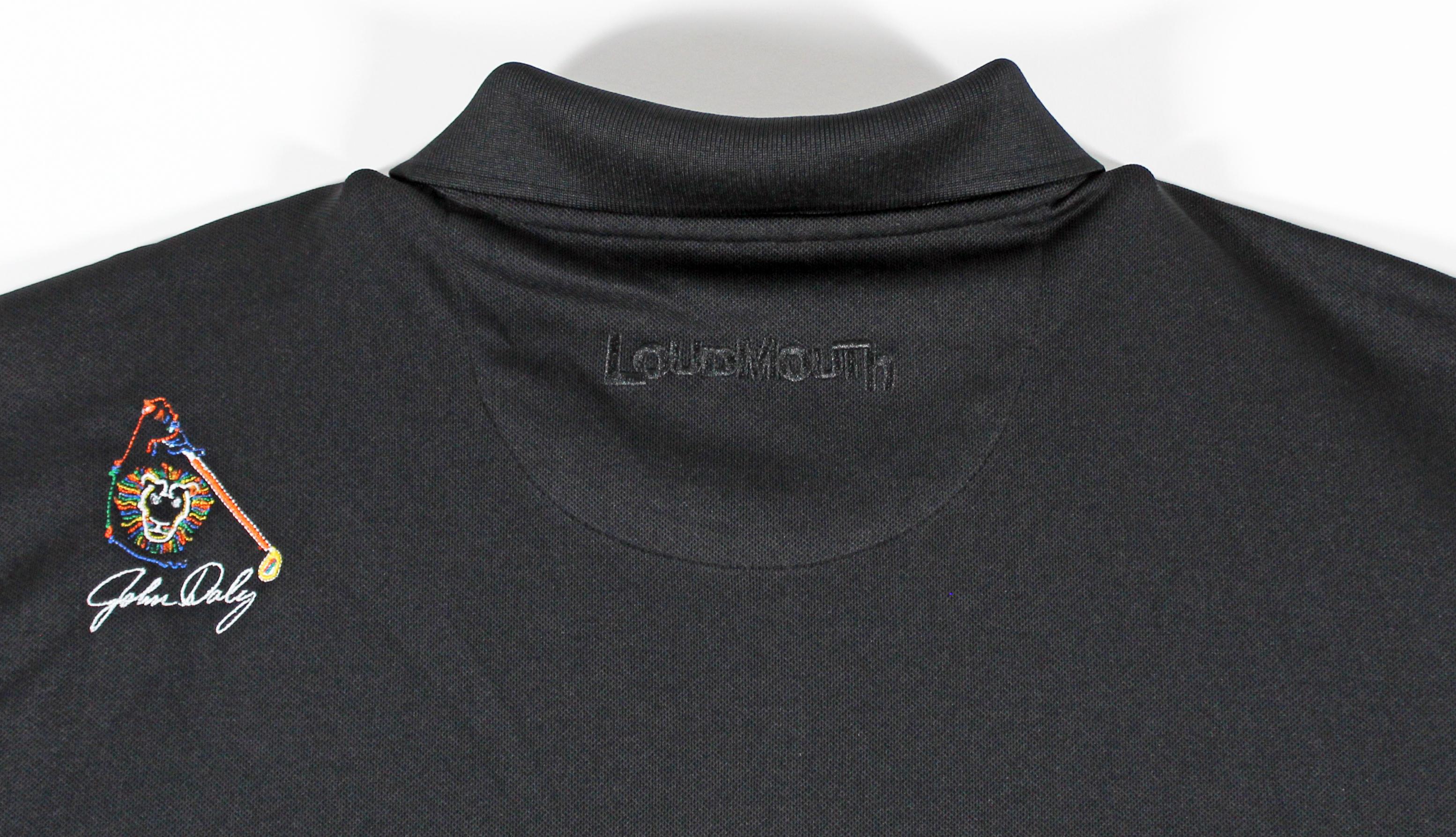 John Daly Signed Match-Worn Loudmouth Polo Shirt (Beckett) at PristineAuction.com John Daly Signed Match-Worn Loudmouth Polo Shirt (Beckett) at PristineAuction.com