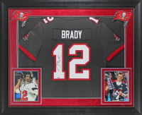Tom Brady Signed Buccaneers Custom Framed Nike Authentic Jersey (Fanatics) at PristineAuction.com
