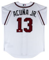 Ronald Acuna Jr. Signed Braves Nike Authentic Jersey Inscribed "2018 NL ROY" (JSA) at PristineAuction.com