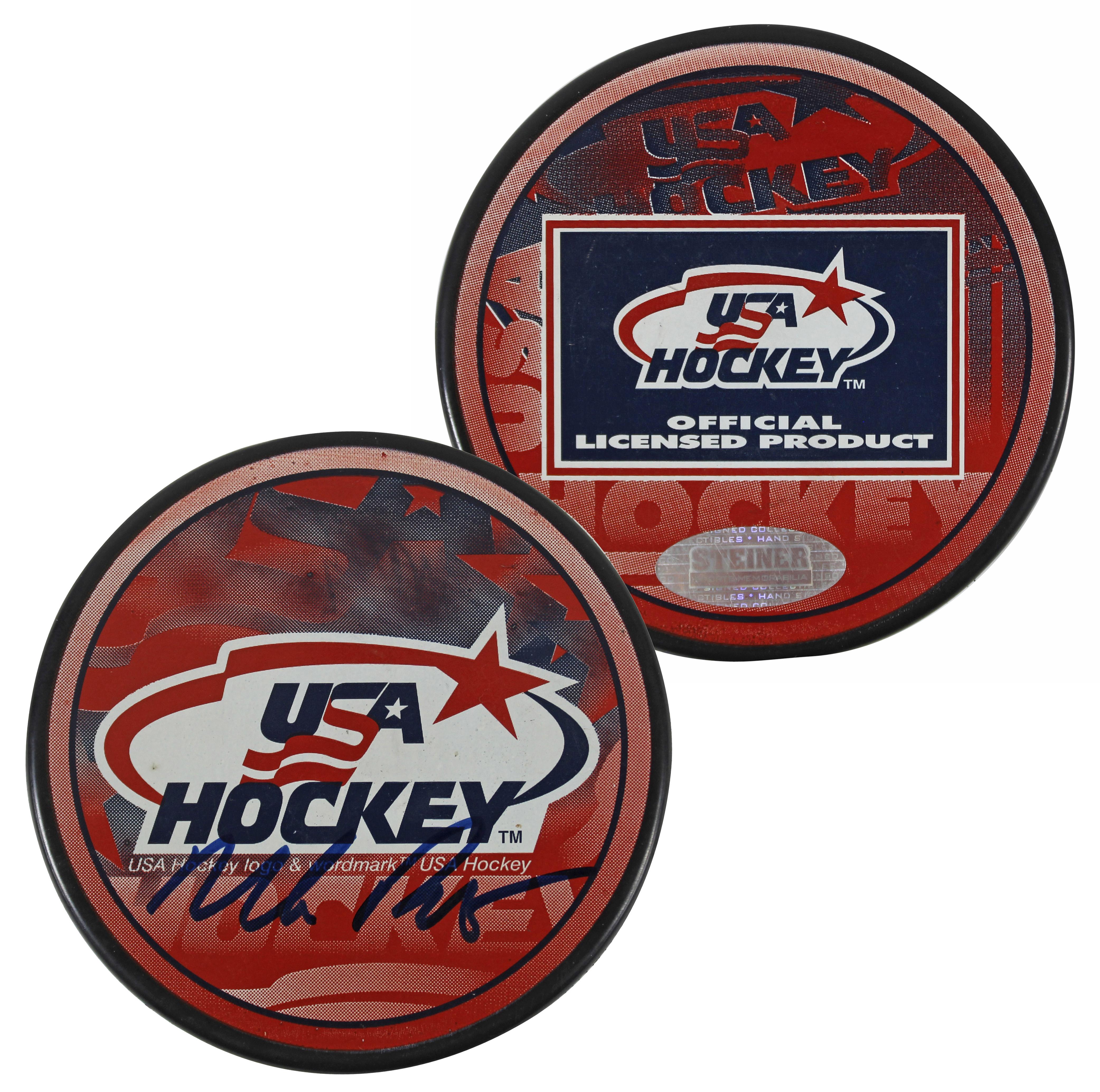 Mark Richter Signed USA Hockey Logo Hockey Puck (Steiner) at PristineAuction.com Mark Richter Signed USA Hockey Logo Hockey Puck (Steiner) at PristineAuction.com