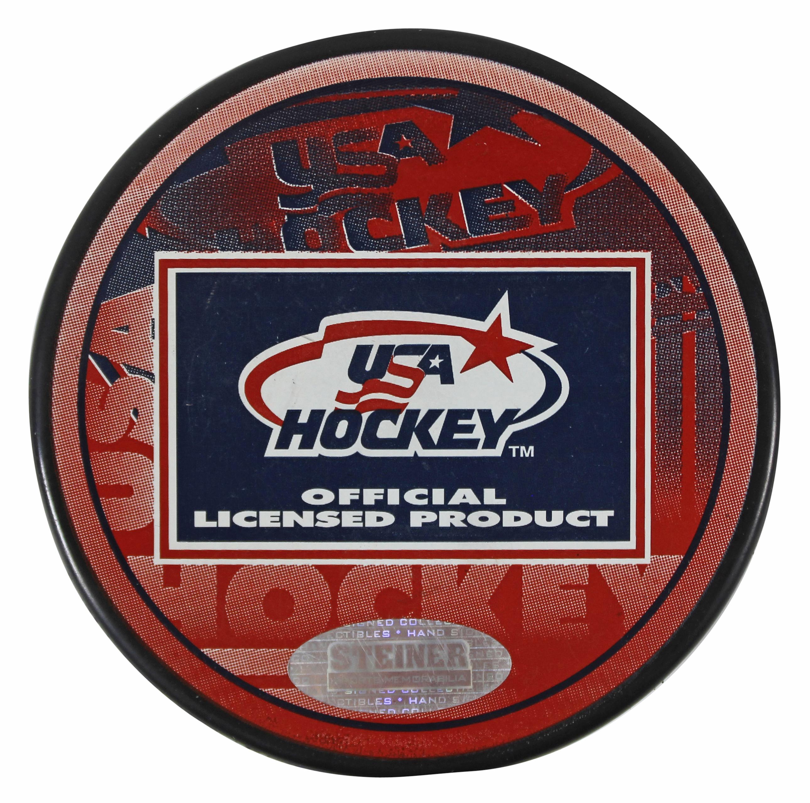 Mark Richter Signed USA Hockey Logo Hockey Puck (Steiner) at PristineAuction.com Mark Richter Signed USA Hockey Logo Hockey Puck (Steiner) at PristineAuction.com
