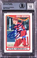 Steve Yzerman Signed 1990 O-Pee-Chee #222 (BGS | Auto 10) at PristineAuction.com