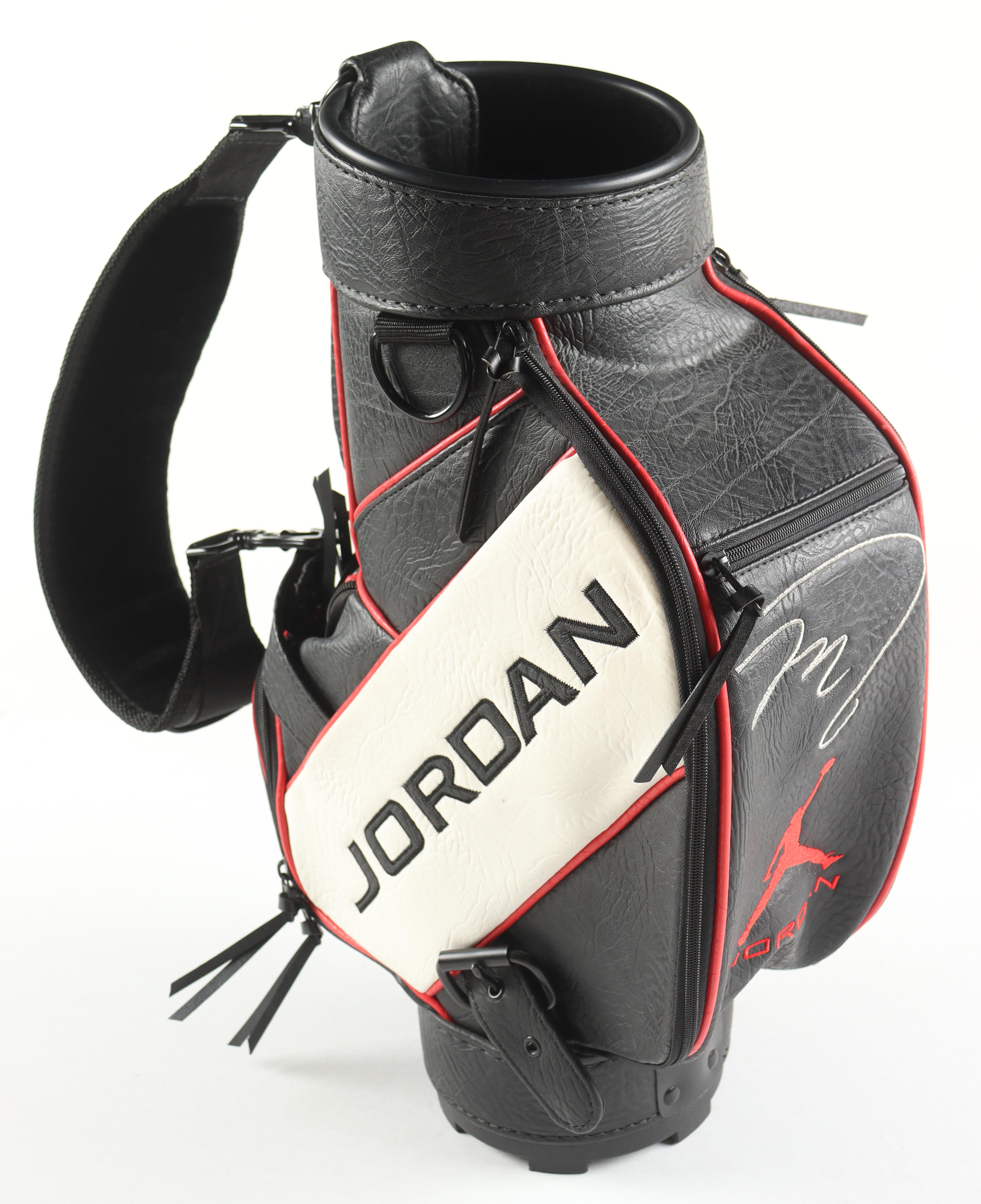 Michael Jordan Signed LE "Jordan" Logo Mini Golf Bag #18/123 (UDA & GOAT) at PristineAuction.com Michael Jordan Signed LE "Jordan" Logo Mini Golf Bag #18/123 (UDA & GOAT) at PristineAuction.com