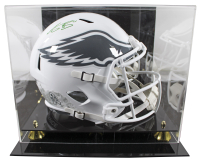 A.J. Brown Signed Eagles Full-Size Salute to Service Alternate Speed Helmet with Display Case (Beckett) at PristineAuction.com