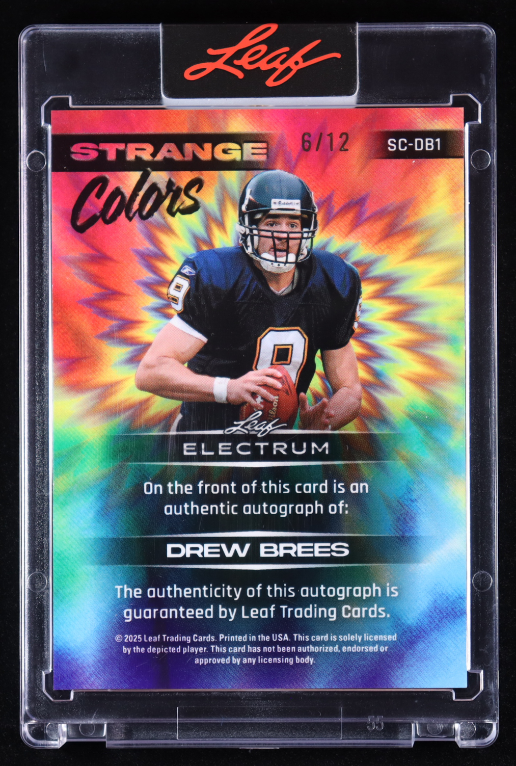 Drew Brees 2025 Leaf Electrum Strange Colors Spectrum Bronze #SCDB1 #06/12 at PristineAuction.com Drew Brees 2025 Leaf Electrum Strange Colors Spectrum Bronze #SCDB1 #06/12 at PristineAuction.com