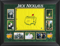 Jack Nicklaus Signed Master Custom Framed Pin Flag (Beckett) at PristineAuction.com
