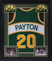Gary Payton Signed Custom Framed Jersey Display (Beckett) at PristineAuction.com