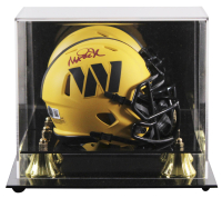 Magic Johnson Signed Commanders Rave Alternate Speed Mini Helmet with Display Case (Beckett) at PristineAuction.com