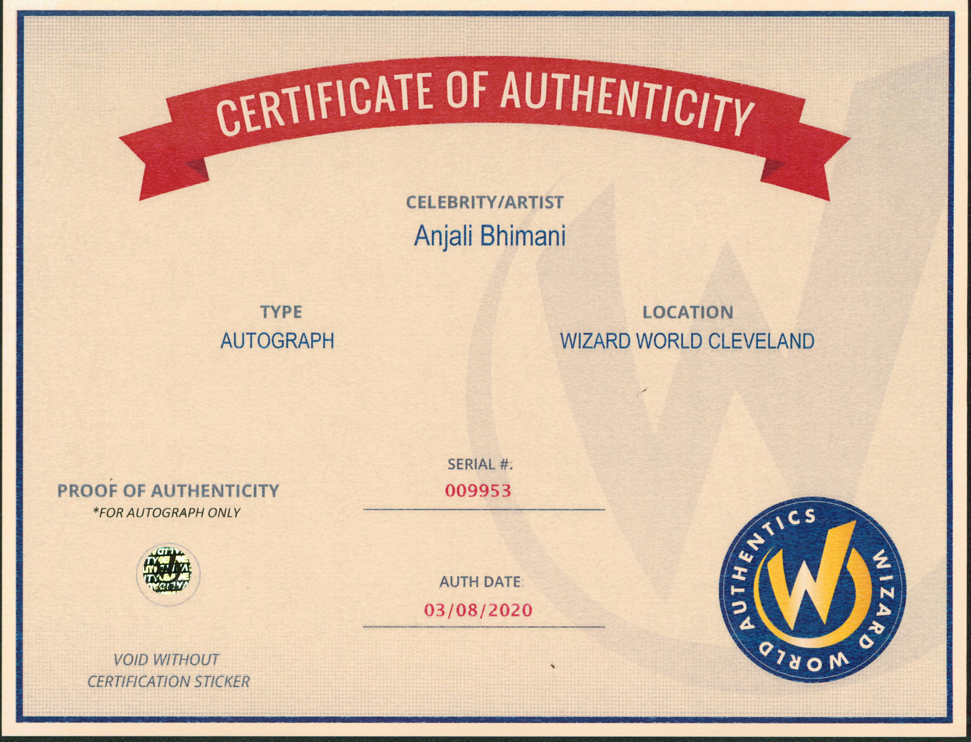 Anjali Bhimani Signed "Overwatch" 8x10 Photo (Wizard World) at PristineAuction.com Anjali Bhimani Signed "Overwatch" 8x10 Photo (Wizard World) at PristineAuction.com