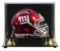 Michael Strahan Signed Giants Flash Alternate Speed Mini Helmet with Display Case (Beckett) at PristineAuction.com