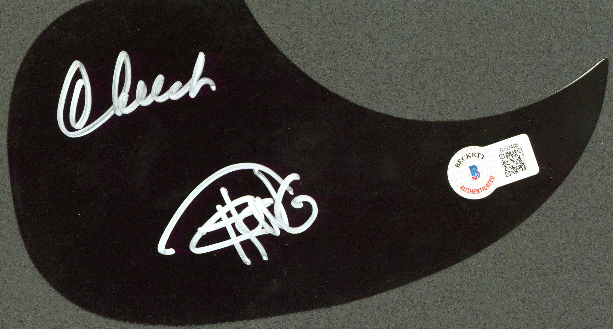 Cheech Marin & Tommy Chong Signed Acoustic Guitar Pick Guard (Beckett) at PristineAuction.com Cheech Marin & Tommy Chong Signed Acoustic Guitar Pick Guard (Beckett) at PristineAuction.com
