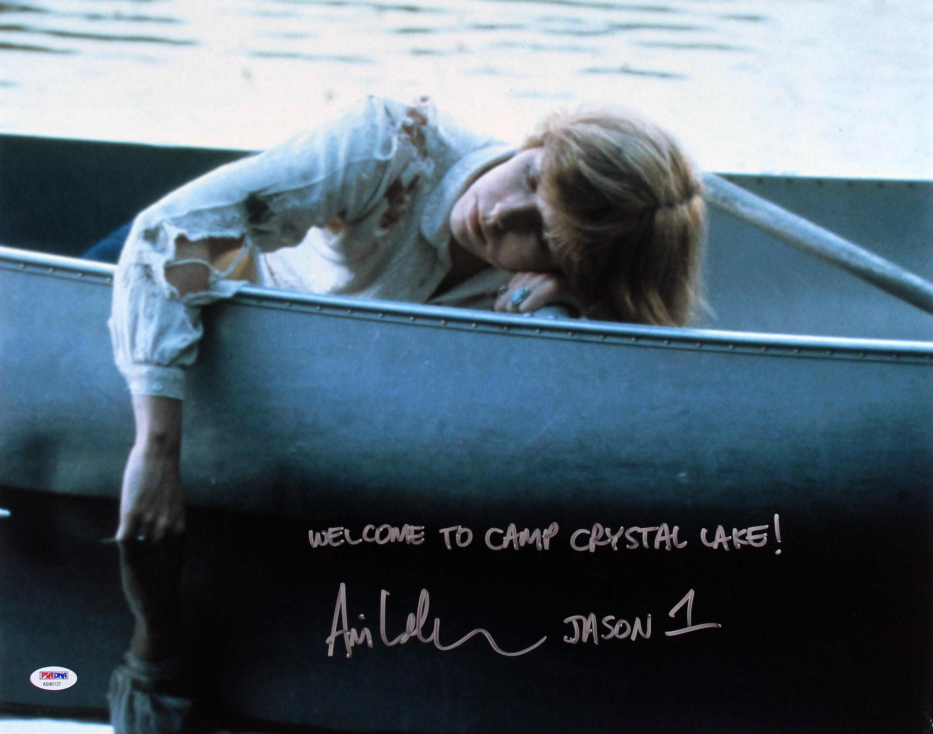 Ari Lehman Signed "Friday The 13th" 16x20 Photo Inscribed "Welcome To Camp Crystal Lake!" & "Jason 1" (PSA) at PristineAuction.com Ari Lehman Signed "Friday The 13th" 16x20 Photo Inscribed "Welcome To Camp Crystal Lake!" & "Jason 1" (PSA) at PristineAuction.com