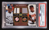 Derek Jeter / Miguel Tejada 2007 Upper Deck Elements Dual Memorabilia #DE-JT #37/50 (PSA 8) at PristineAuction.com