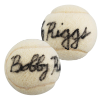 Bobby Riggs Signed Slazenger Tennis Ball (Beckett) at PristineAuction.com