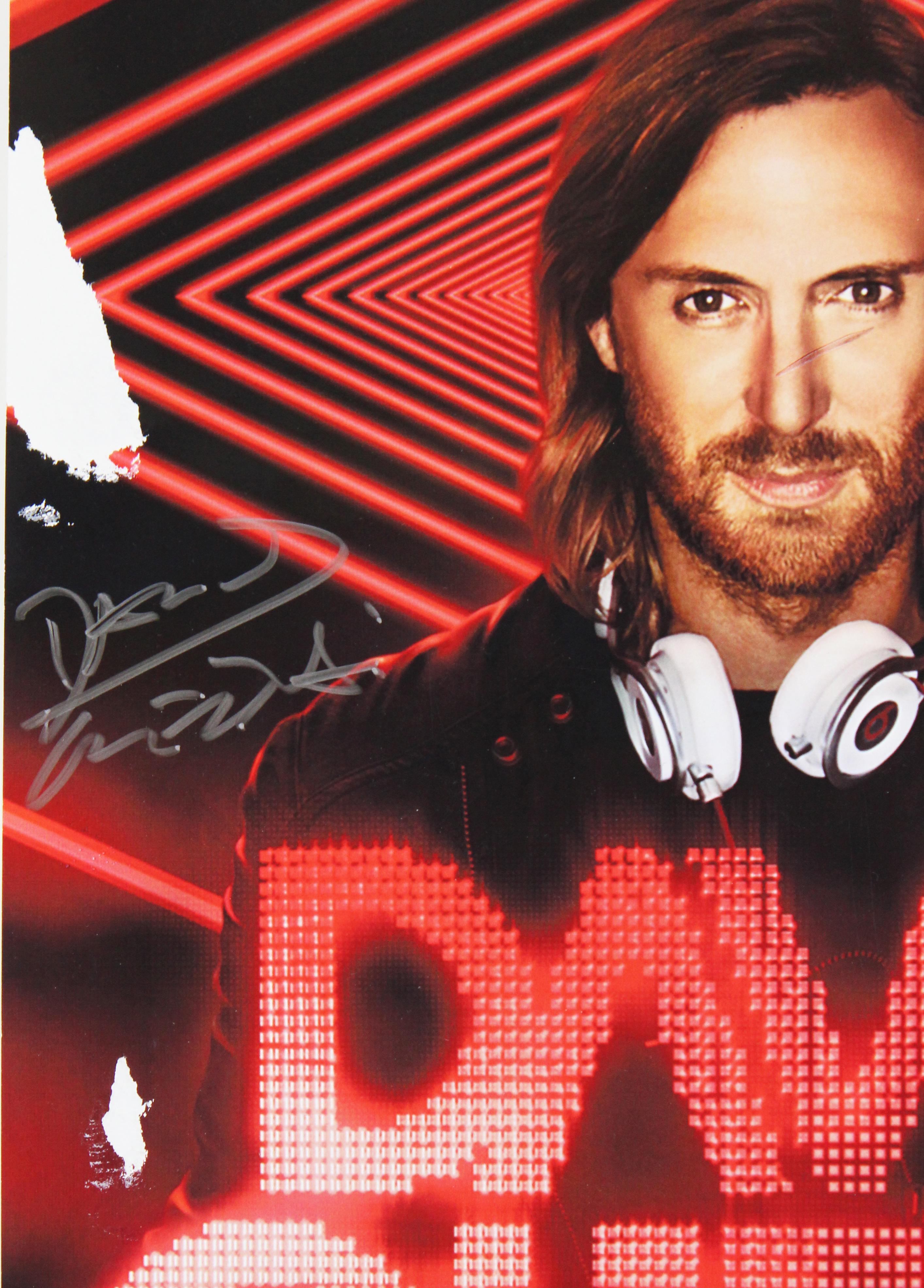 David Guetta Signed 11x17 Poster (Beckett) at PristineAuction.com David Guetta Signed 11x17 Poster (Beckett) at PristineAuction.com