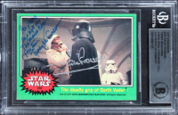 David Prowse & Terry McGovern Signed 1977 Star Wars #237 Inscribed "The Plans Are Not In The Main Computer (BGS) at PristineAuction.com