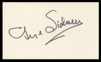 George Sidney Signed 3x5 Index Card (Beckett) at PristineAuction.com