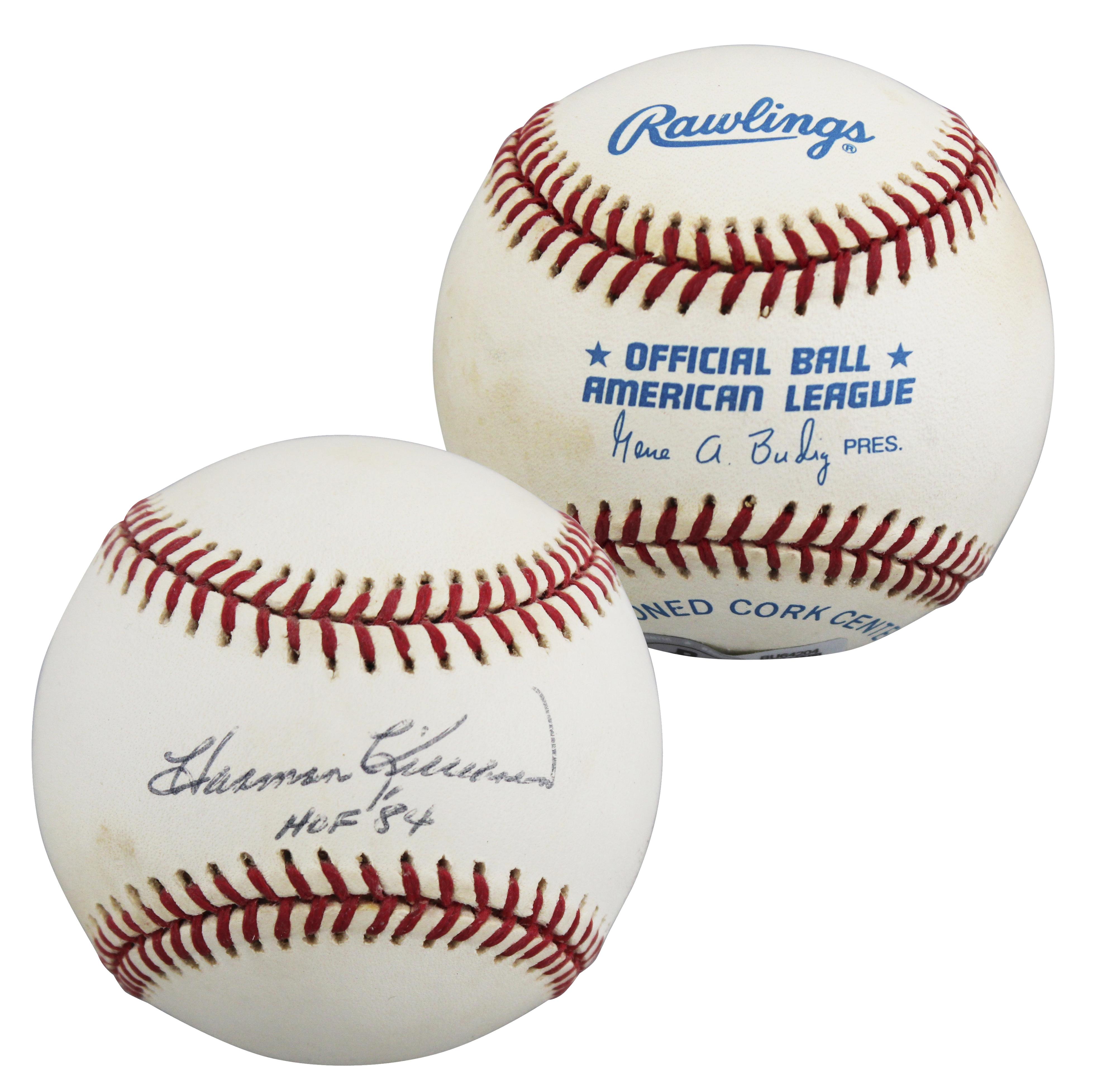 Harmon Killebrew Signed OAL Baseball Inscribed "HOF 84" (Beckett) at PristineAuction.com Harmon Killebrew Signed OAL Baseball Inscribed "HOF 84" (Beckett) at PristineAuction.com