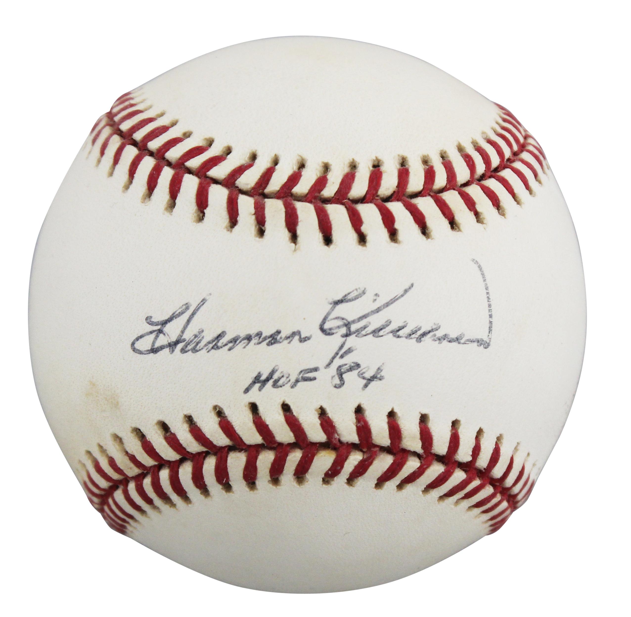 Harmon Killebrew Signed OAL Baseball Inscribed "HOF 84" (Beckett) at PristineAuction.com Harmon Killebrew Signed OAL Baseball Inscribed "HOF 84" (Beckett) at PristineAuction.com