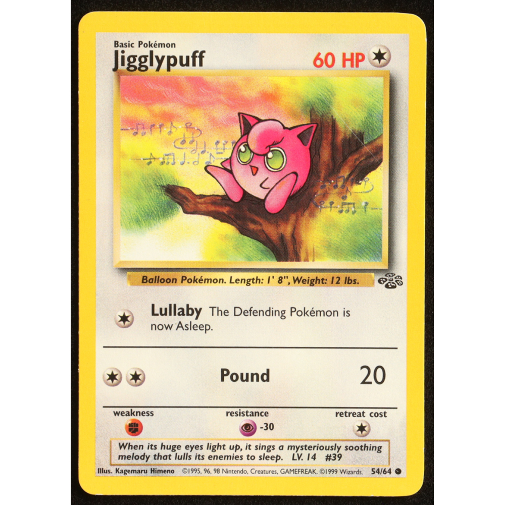 Jigglypuff 1999 Pokemon Jungle Unlimited #54 at PristineAuction.com