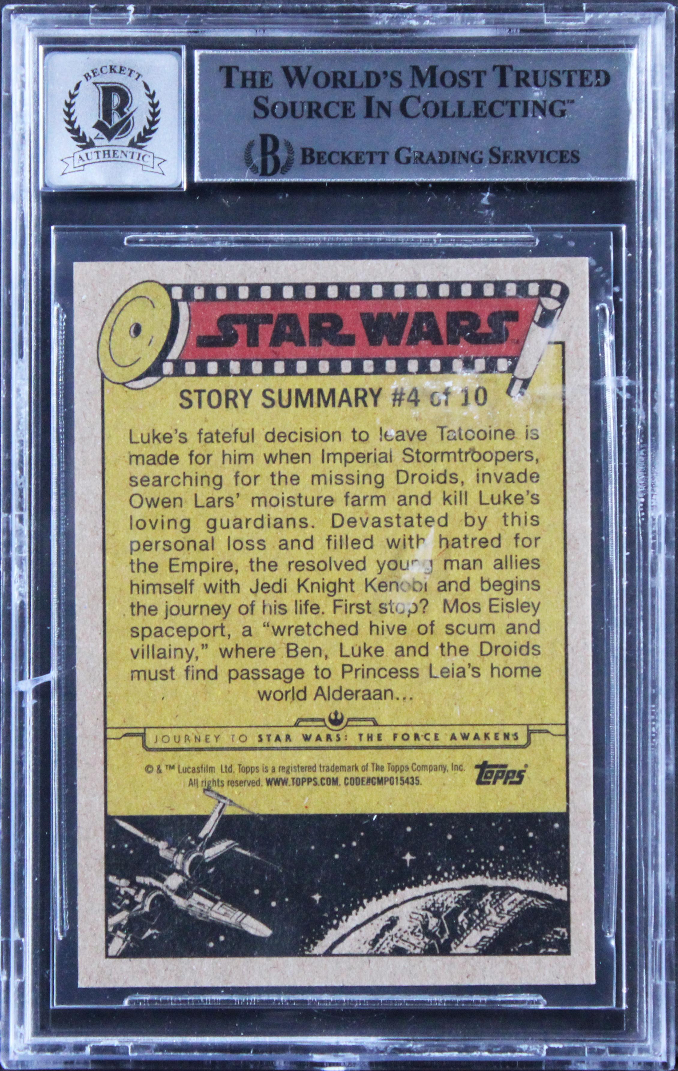 Tim Donaldson, Joe Weber & Andrea Wickman Signed 2015 Star Wars JTT Force Awakens #2 Inscribed "Jawa, Jawa & Jawa" (BGS | Auto 10) at PristineAuction.com Tim Donaldson, Joe Weber & Andrea Wickman Signed 2015 Star Wars JTT Force Awakens #2 Inscribed "Jawa, Jawa & Jawa" (BGS | Auto 10) at PristineAuction.com