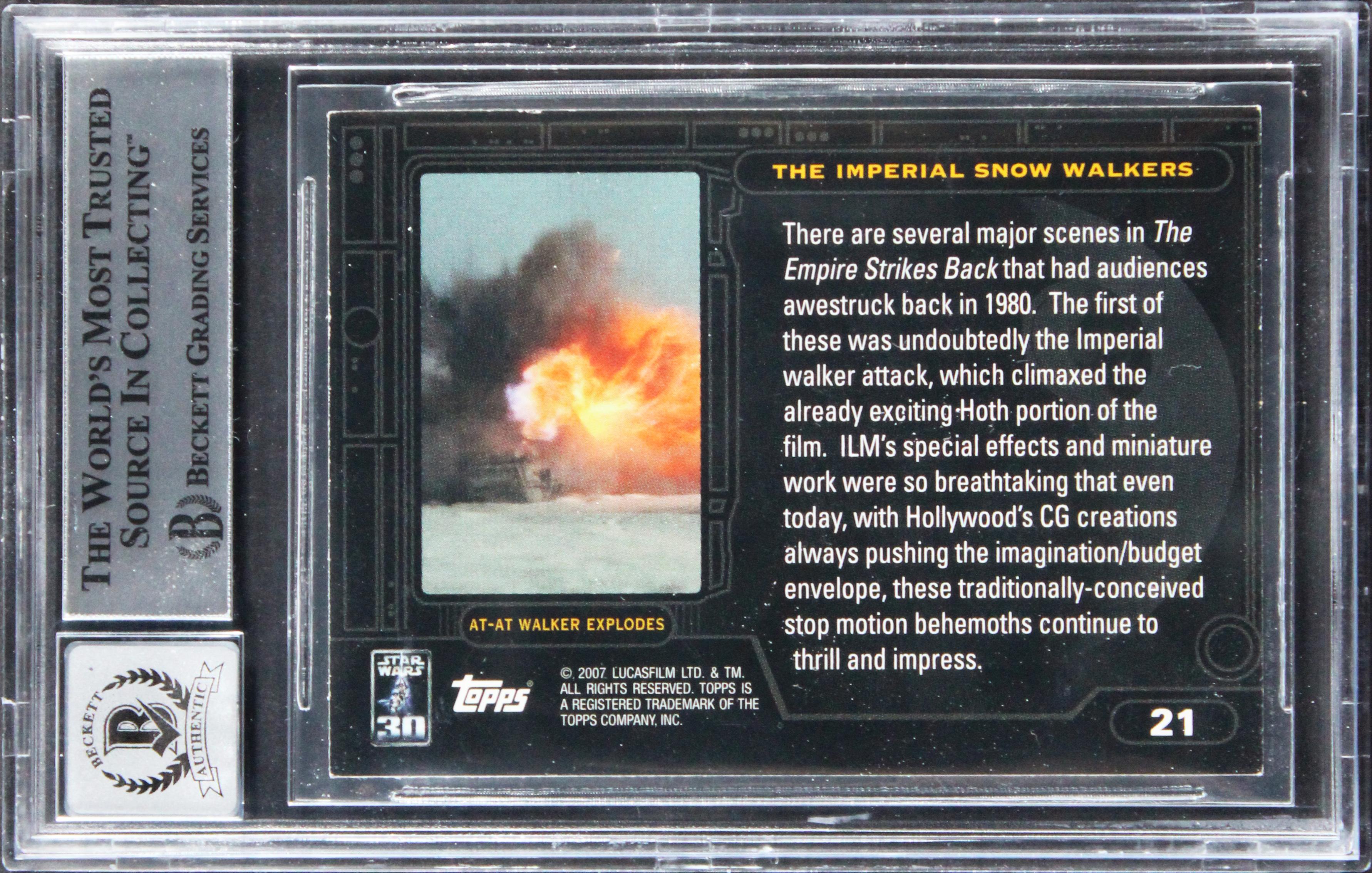 Peter Kuran, Don Dow & Tom St. Amand Signed 2007 Star Wars 30th Anniversary #21 (BGS | Auto 10) at PristineAuction.com Peter Kuran, Don Dow & Tom St. Amand Signed 2007 Star Wars 30th Anniversary #21 (BGS | Auto 10) at PristineAuction.com