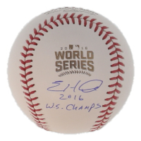 Eric Hinske Signed 2016 World Series Logo Baseball Inscribed "2016 W.S. Champs" (Beckett) at PristineAuction.com