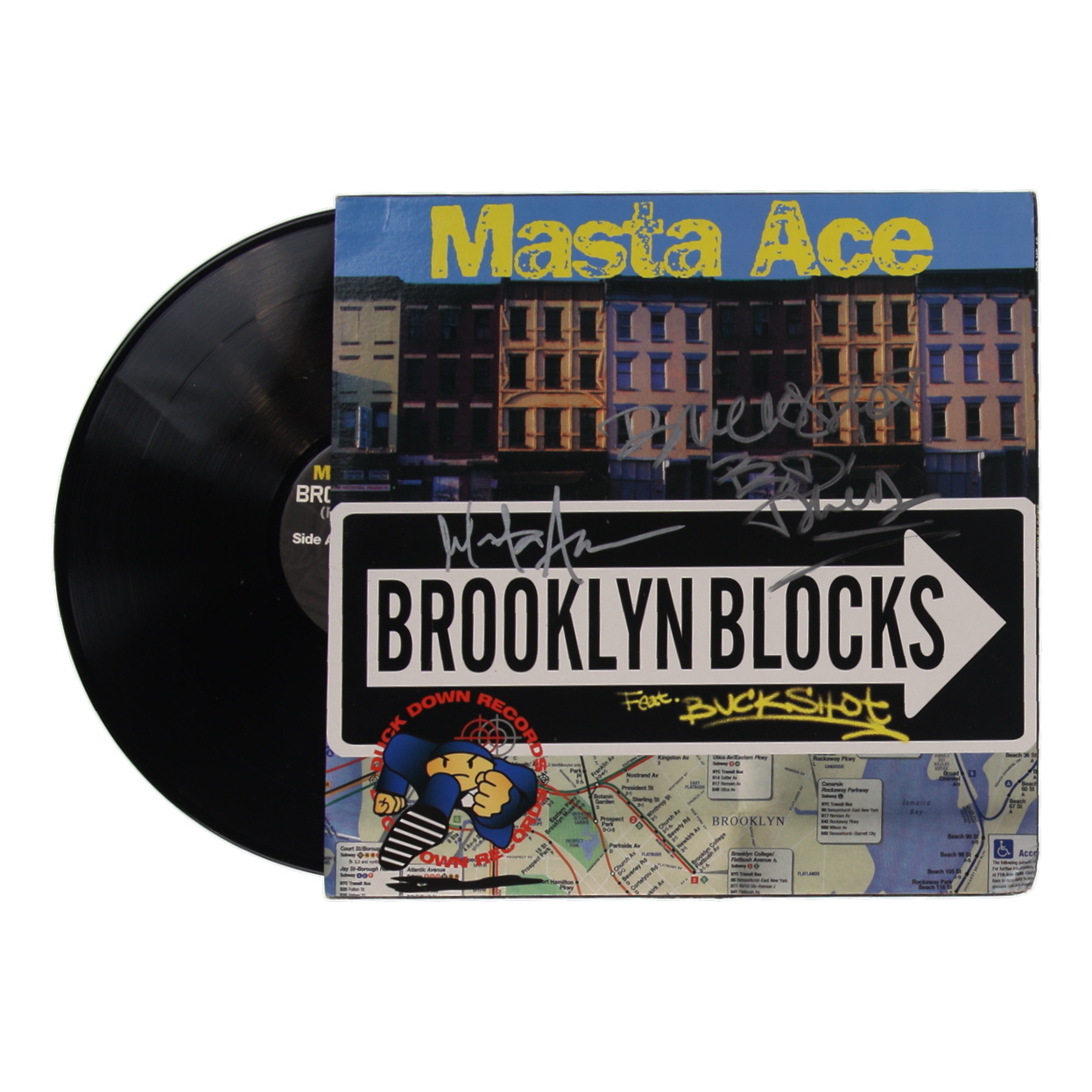Masta Ace & Buckshot Signed "Brooklyn Blocks" Vinyl Record Album Cover with Vinyl Record (Beckett) at PristineAuction.com Masta Ace & Buckshot Signed "Brooklyn Blocks" Vinyl Record Album Cover with Vinyl Record (Beckett) at PristineAuction.com