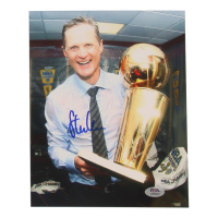 Steve Kerr Signed Warriors 8x10 Photo (PSA) at PristineAuction.com