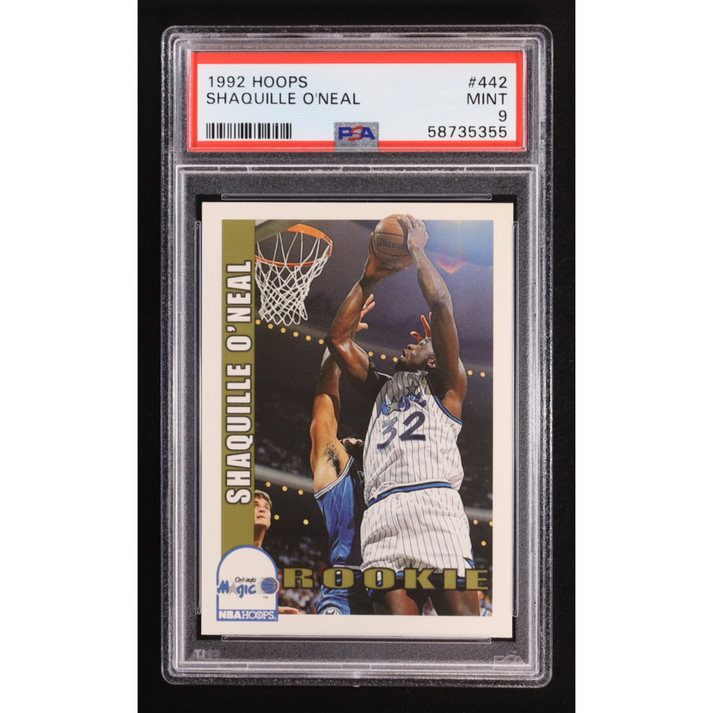 Shaquille O'Neal 1992 NBA Hoops #442 RC (PSA 9) at PristineAuction.com