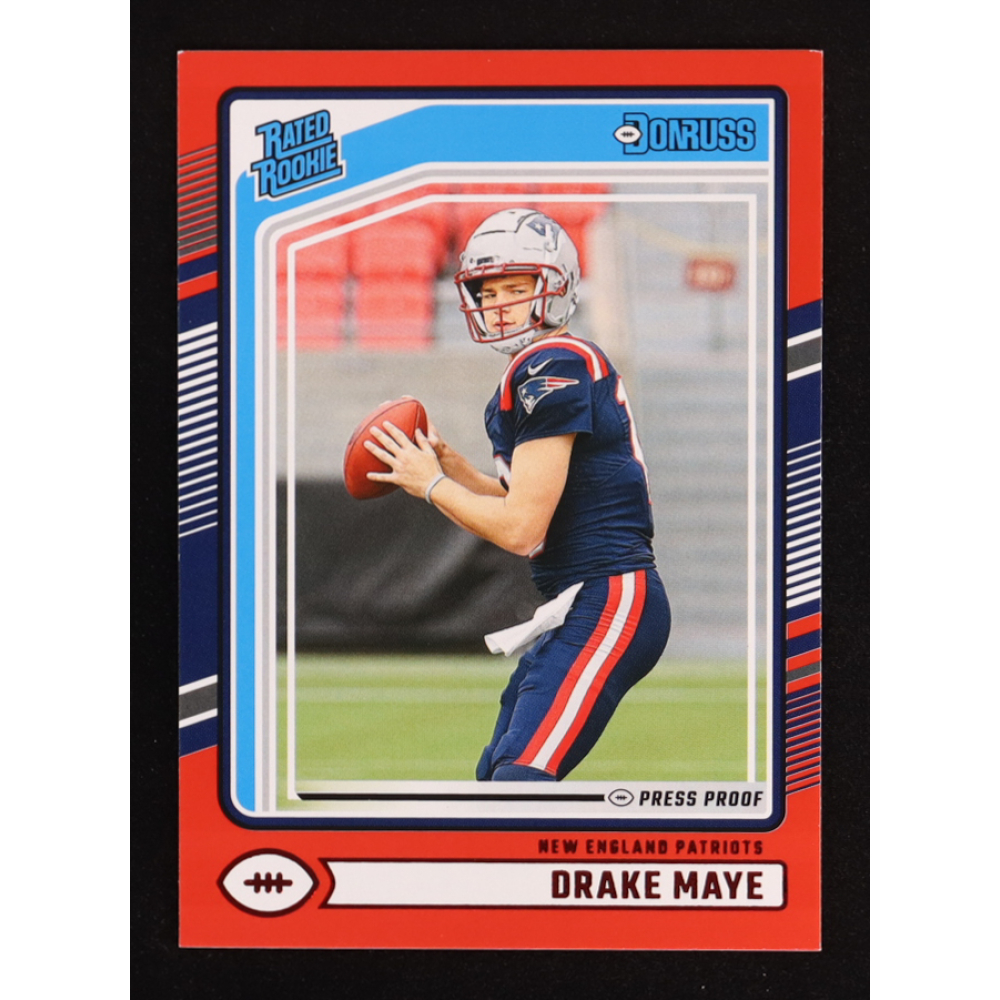 Drake Maye 2024 Donruss Press Proof Red #379 RR RC at PristineAuction.com