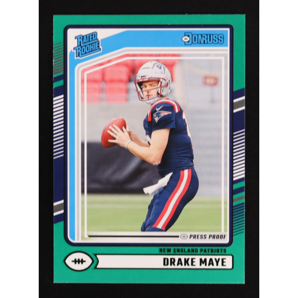 Drake Maye 2024 Donruss Press Proof Green #379 RR RC at PristineAuction.com