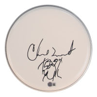Chad Smith Signed 10.5" Drum Head with Sketch (Beckett) at PristineAuction.com