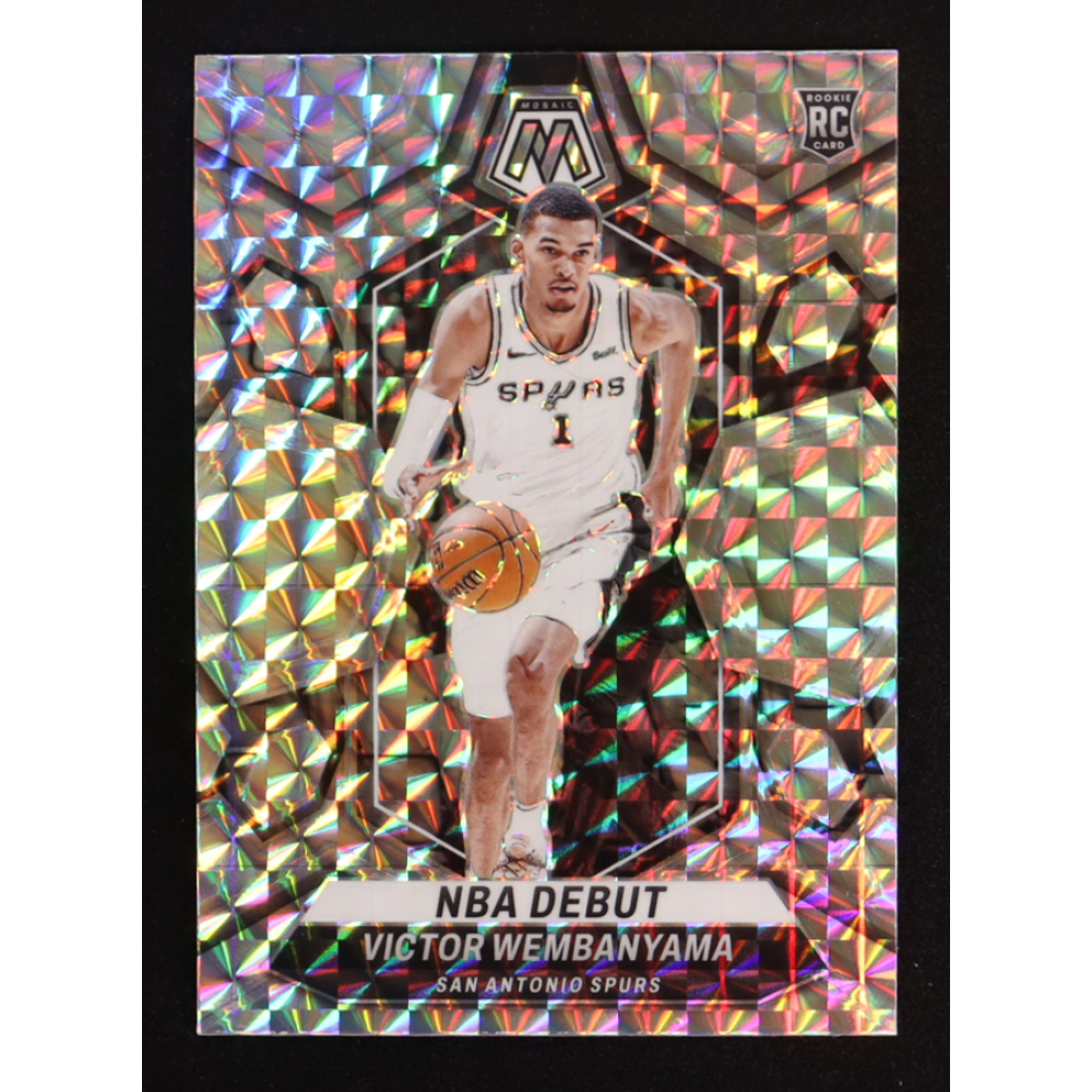 Victor Wembanyama 2023-24 Panini Mosaic Mosaic NBA Debut #257 RC at PristineAuction.com