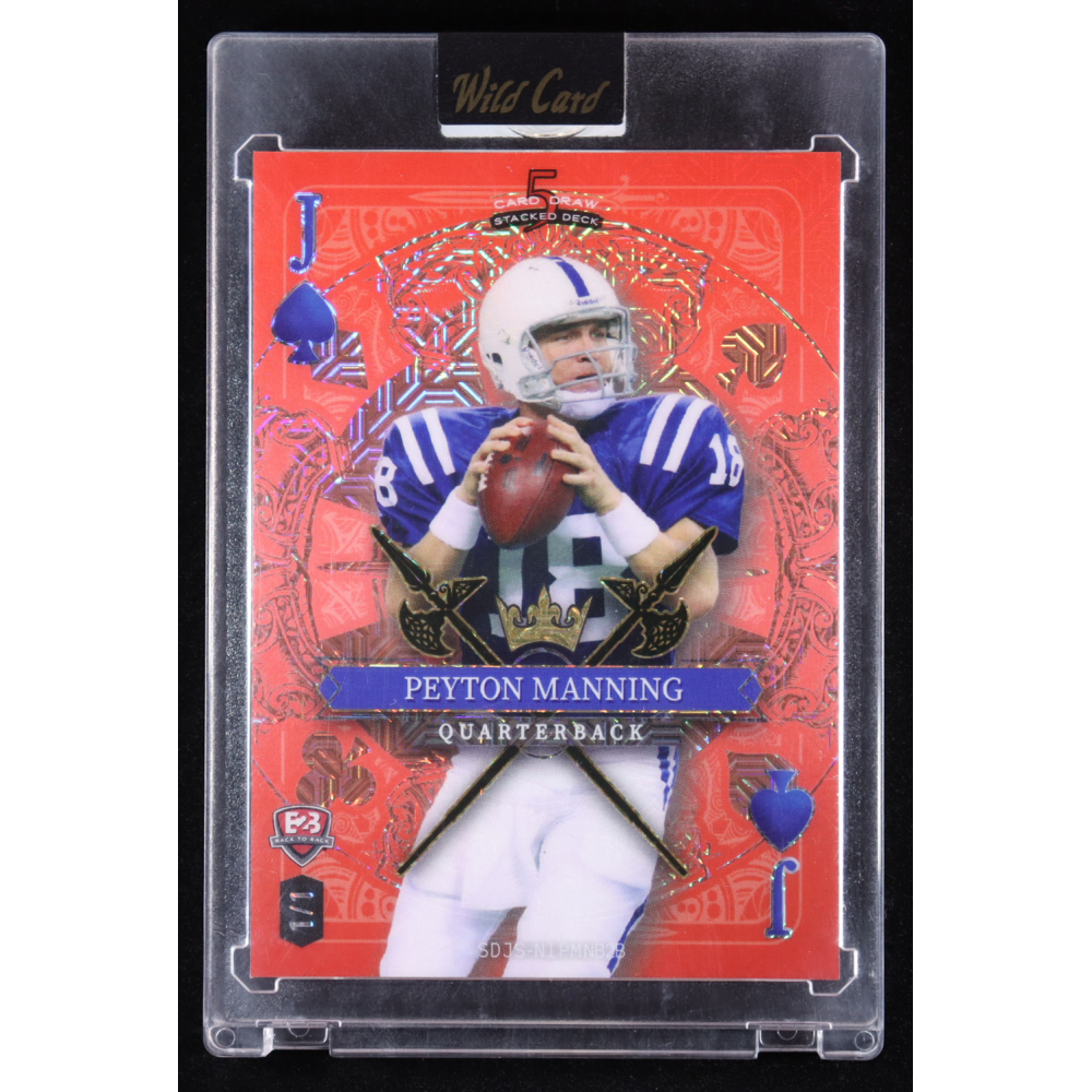 Peyton Manning / Nico Iamaleava RC 2024 Wild Card 5 Card Draw Back to Back Jack of Spades Mojo Bronze #NIPMNB2B #1/1 at PristineAuction.com
