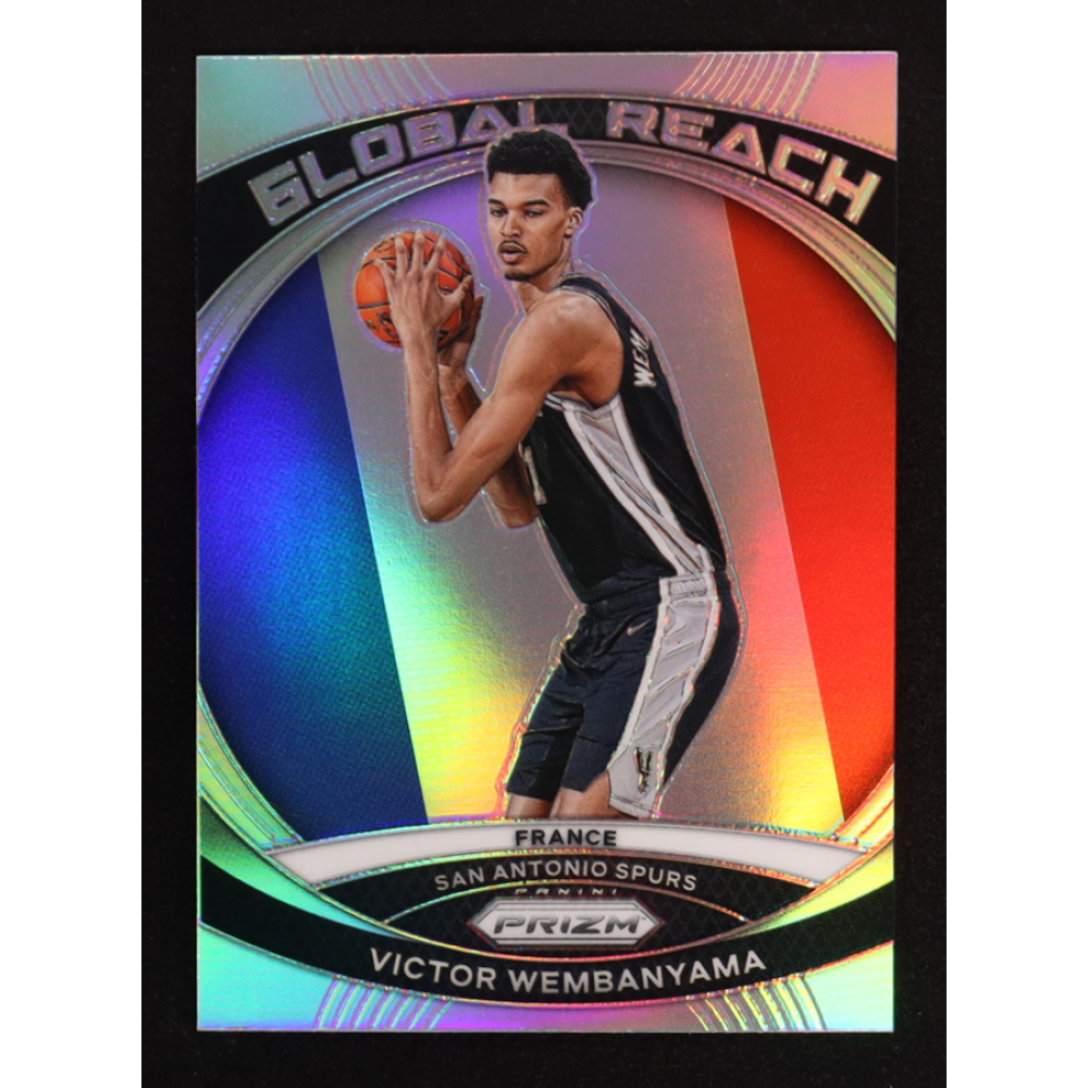 Victor Wembanyama 2023-24 Panini Prizm Global Reach Prizms Silver #2 RC at PristineAuction.com