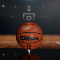 Victor Wembanyama Signed NBA Basketball with Hand-Drawn Alien Sketch (Fanatics) at PristineAuction.com