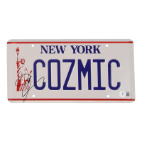 Johnny Galecki Signed "Cozmic" License Plate (Beckett) at PristineAuction.com